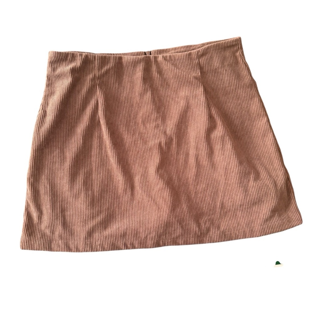 NWT Halara High Waisted Invisible Zipper 2-in-1 A Line Mini Corduroy Skirt - Picture 3 of 6